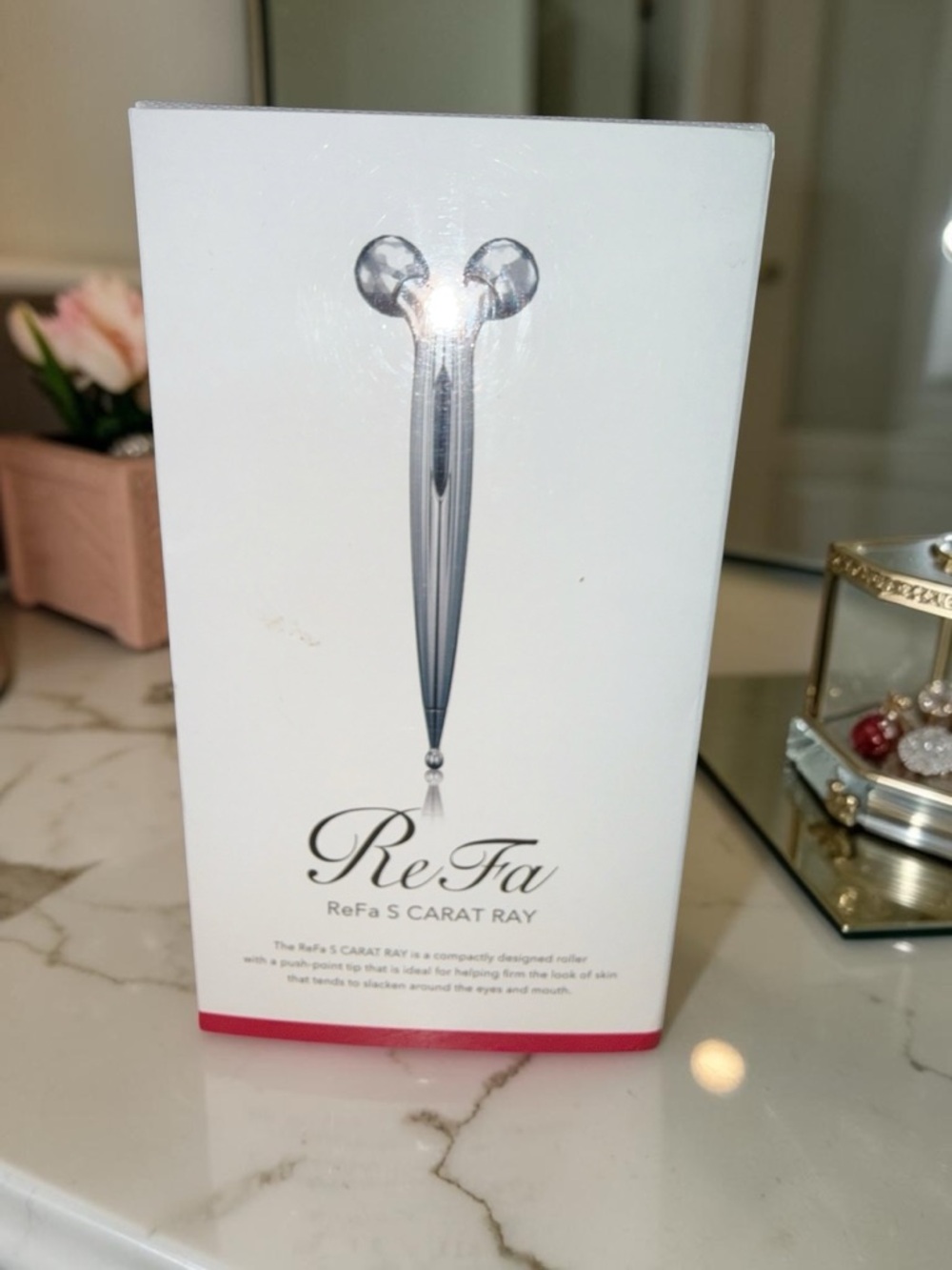 ReFa S CARAT RAY RF-SR2150B MTG Platinum  Facial Roller Device Japan w/Soap